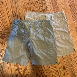 Lot of 2 North Face hiking shorts